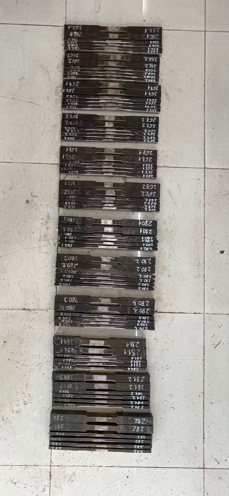METAL MATERIAL QUALITY INSPECTION (chemical composition, mechanical properties, coating thickness)